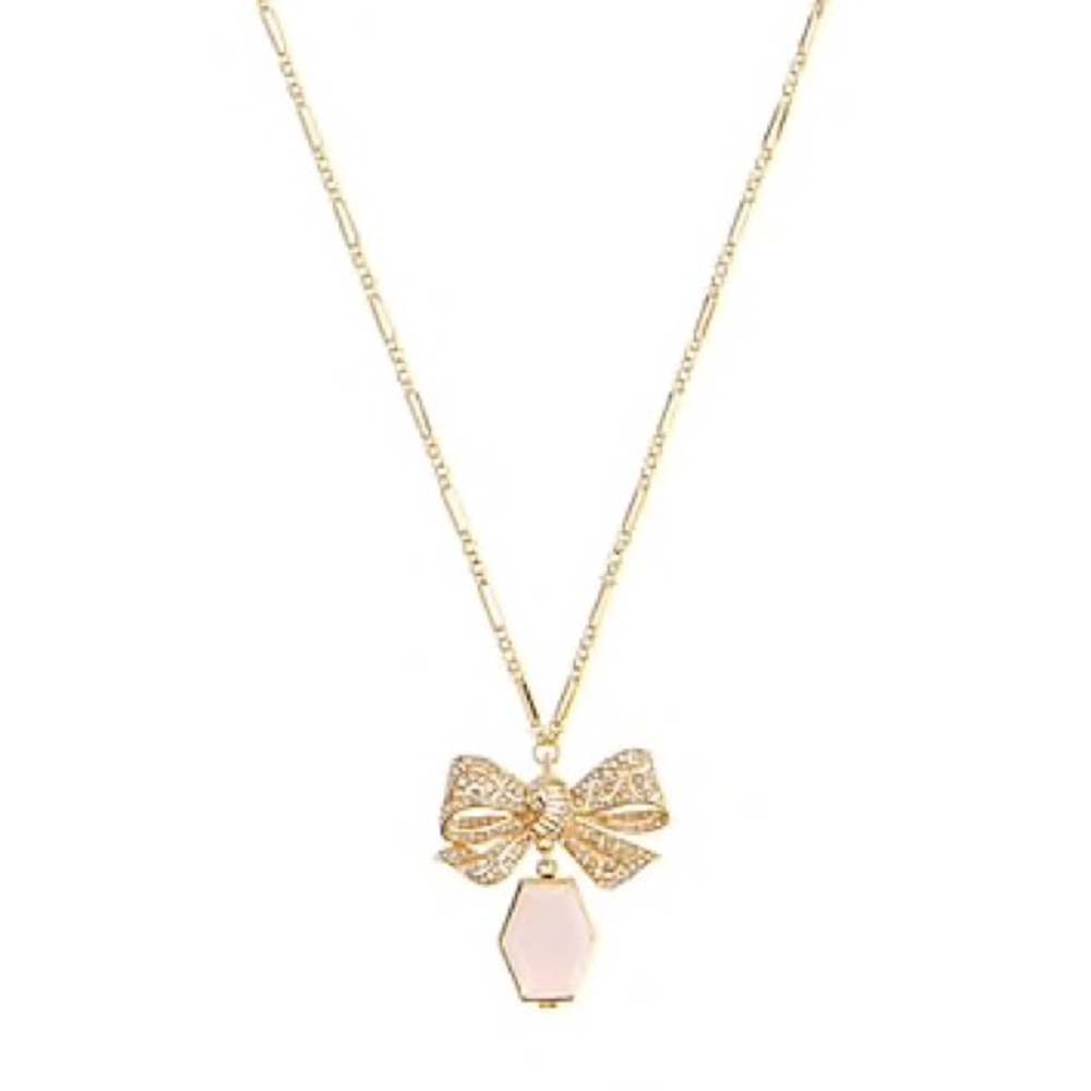 JCrew Bow Locket Necklace